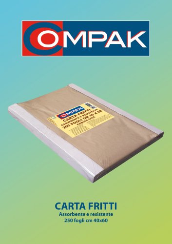 Vendita online carta fritti cm.40x60 brown 250 fogli - VPM Distribuzione