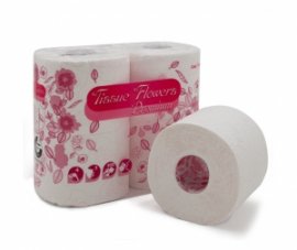 Carta Igienica Pura Cellolsa Tissue Flowers 4 Rot.